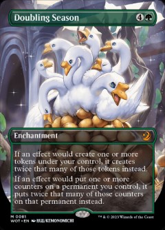 Doubling Season Wilds of Eldraine- Enchanting Tales Anime Bordless